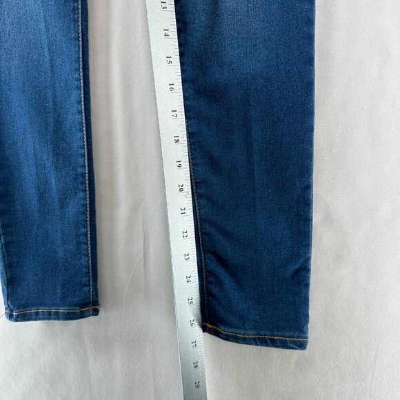 Levis Jeans Youth Girls Sz 14 Pull On Jegging Mid-rise Stretch Medium Wash Blue - Picture 5 of 11